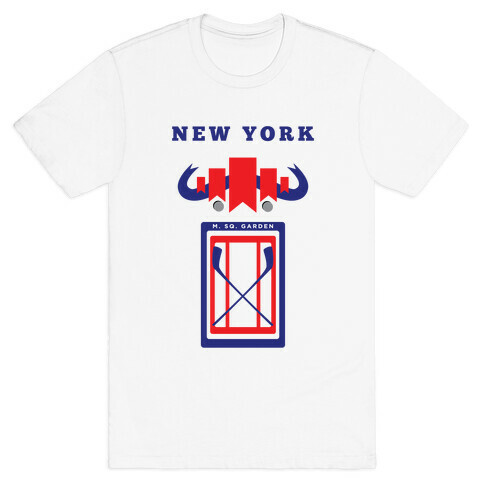 New York Stadium Hockey Fan T-Shirt