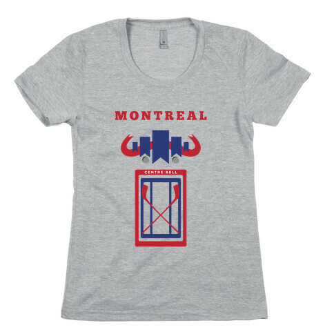Montreal Stadium Hockey Fan Womens T-Shirt