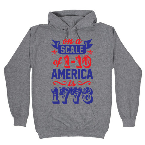 America Is 1776 Hooded Sweatshirt