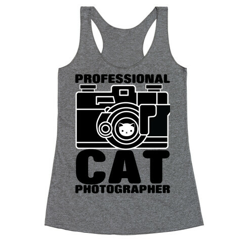 Professional Cat Photographer Racerback Tank Top