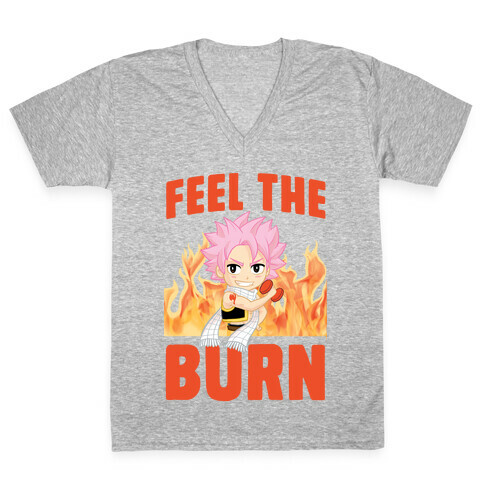 Feel the Burn (Natsu) V-Neck Tee Shirt