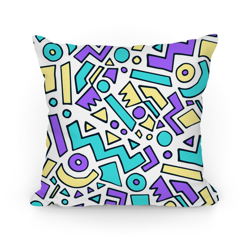 90's Surfer Pattern Pillow