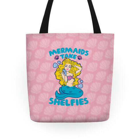 Mermaids Take Shelfies Tote