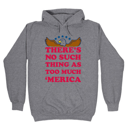 There's No Such Thing As Too Much 'Merica Hooded Sweatshirt