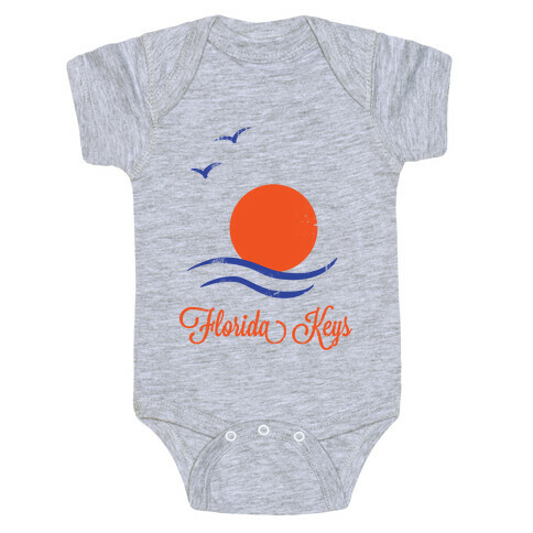 Florida Keys (Vintage) Baby One-Piece