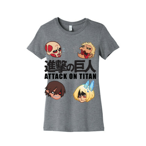 Attack On Titan Heads Womens T-Shirt