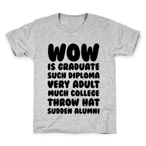 Wow Graduation Kids T-Shirt