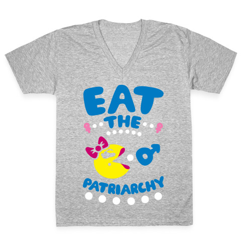 Eat The Patriarchy V-Neck Tee Shirt