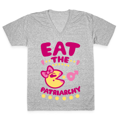 Eat The Patriarchy V-Neck Tee Shirt