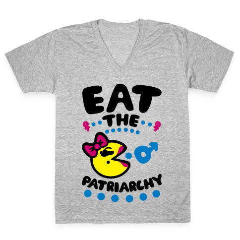 Eat The Patriarchy V-Neck Tee Shirt