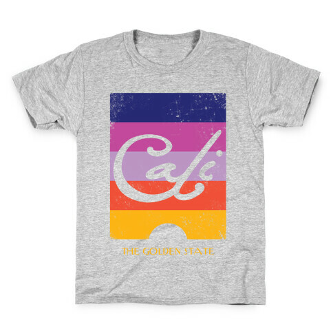 California - Sunset (Vintage) Kids T-Shirt