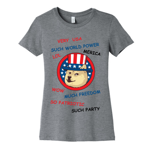 American Doge Womens T-Shirt