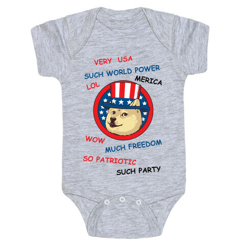 American Doge Baby One-Piece