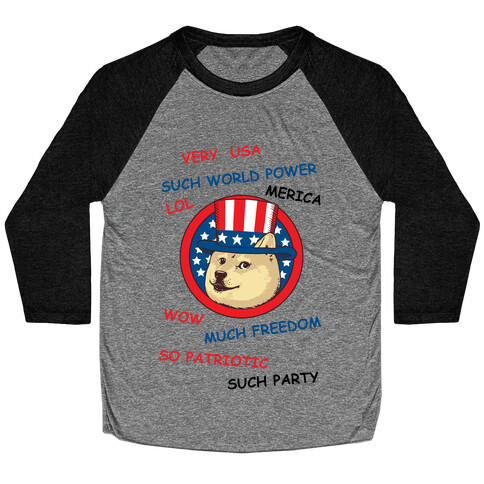 American Doge Baseball Tee