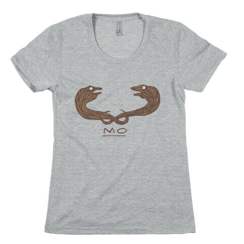 Mo-ray Eel Mustache Womens T-Shirt