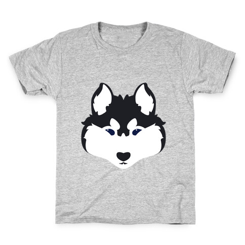 Siberian Husky Face Kids T-Shirt