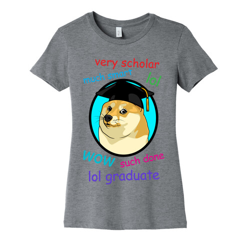 Doge Graduate Womens T-Shirt