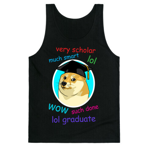 Doge Graduate Tank Top