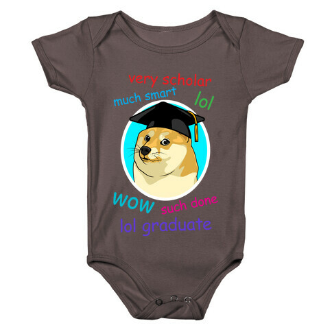 Doge Graduate Baby One-Piece