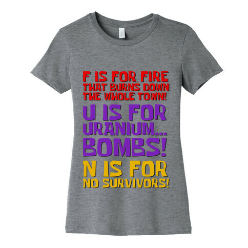 Plankton's F.U.N. Song Womens T-Shirt