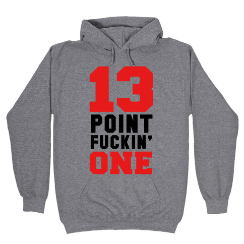 13 Point F***in One (mens) Hooded Sweatshirt