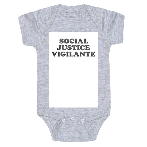 Social Justice Vigilante Baby One-Piece