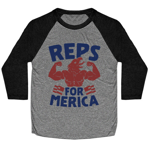 Reps For 'Merica Baseball Tee