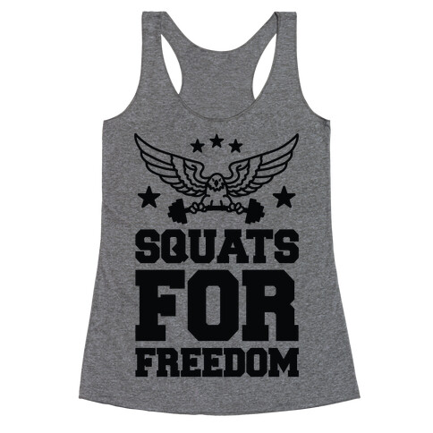 Squats For Freedom Racerback Tank Top