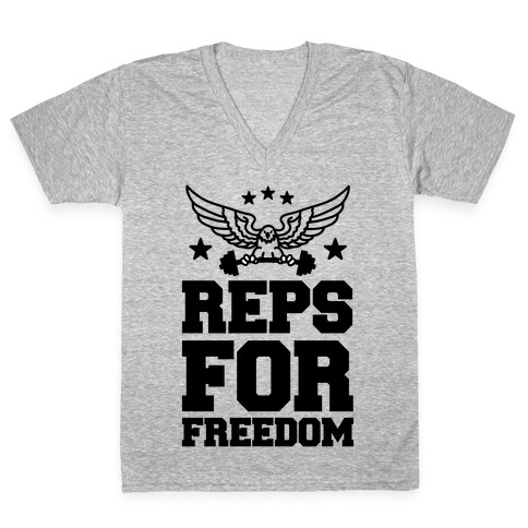 Reps For Freedom V-Neck Tee Shirt