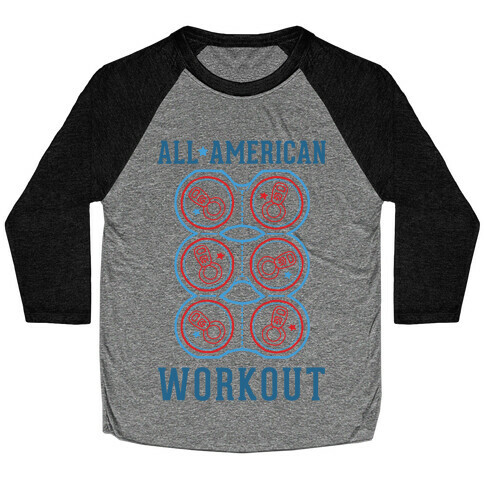 All American Workout Baseball Tee