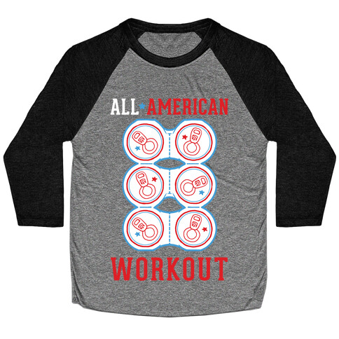 All American Workout Baseball Tee