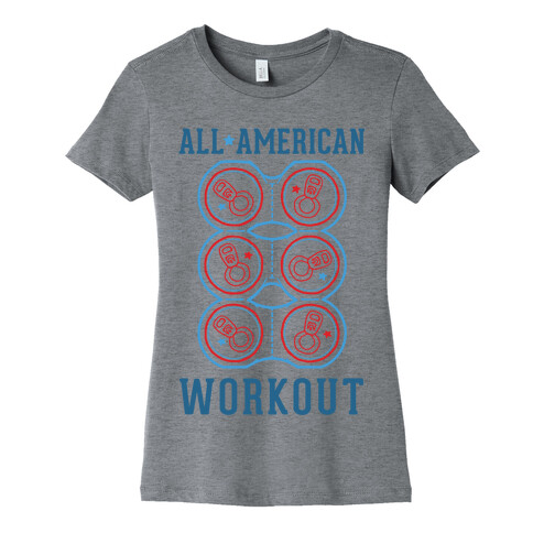 All American Workout Womens T-Shirt