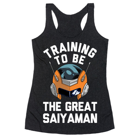 Training To Be The Great Saiyaman Racerback Tank Top
