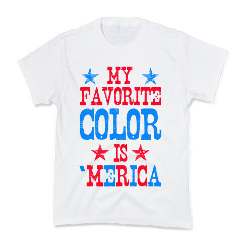 My Favorite Color is 'Merica! Kids T-Shirt