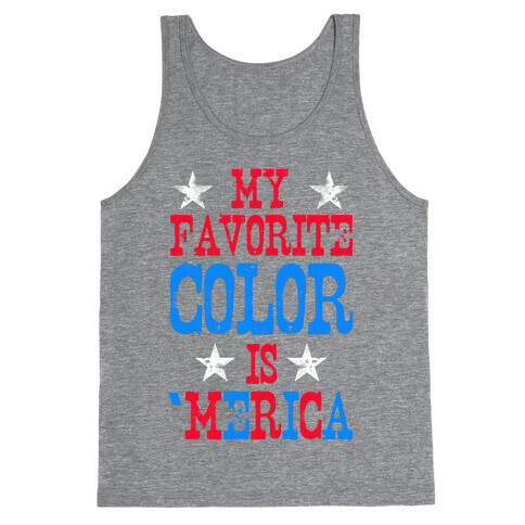 My Favorite Color is 'Merica! Tank Top