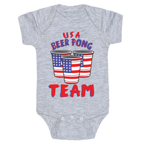 USA Beer Pong Team Baby One-Piece