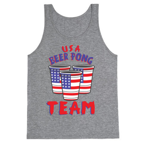 USA Beer Pong Team Tank Top