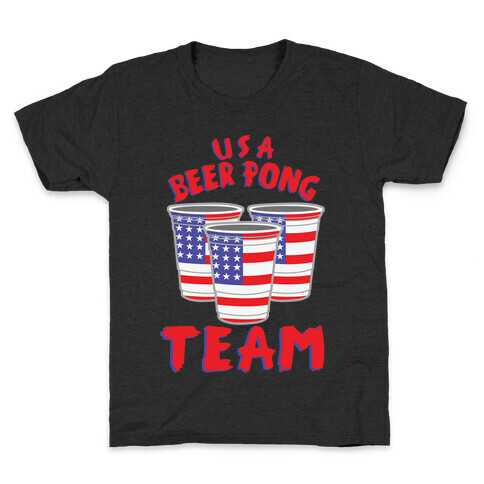 USA Beer Pong Team Kids T-Shirt