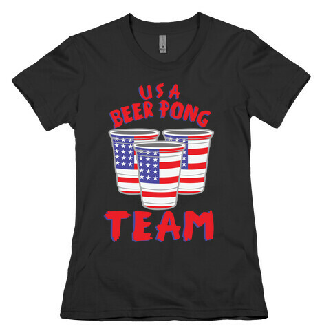 USA Beer Pong Team Womens T-Shirt