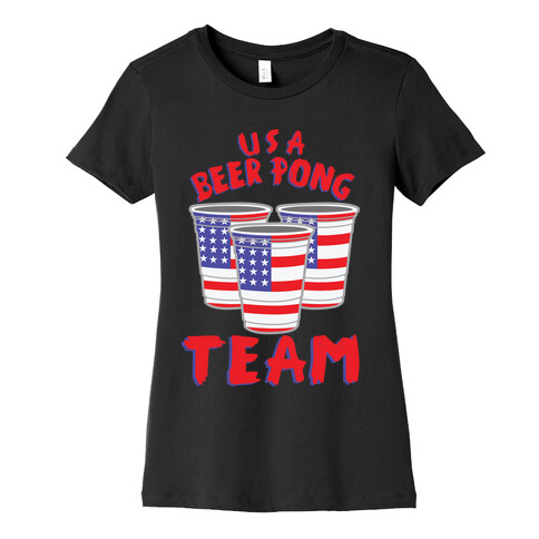 USA Beer Pong Team Womens T-Shirt