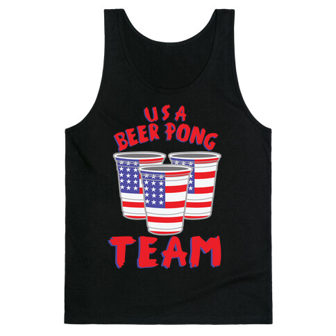 USA Beer Pong Team Tank Top