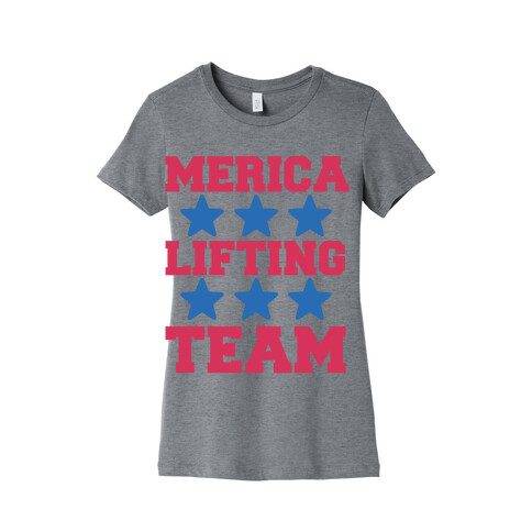 Merica Lifting Team Womens T-Shirt