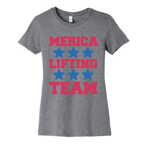 Merica Lifting Team Womens T-Shirt