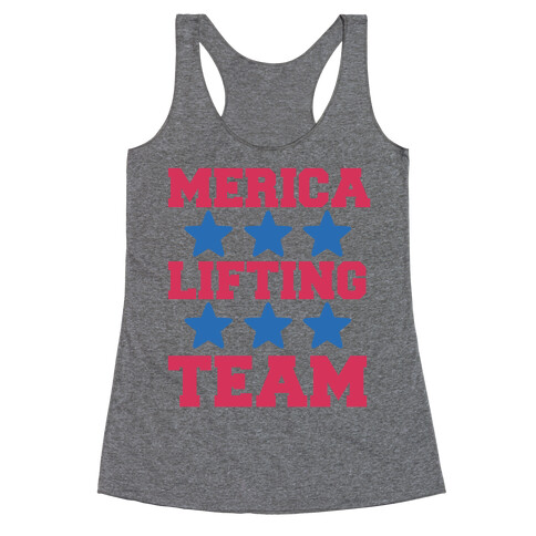 Merica Lifting Team Racerback Tank Top