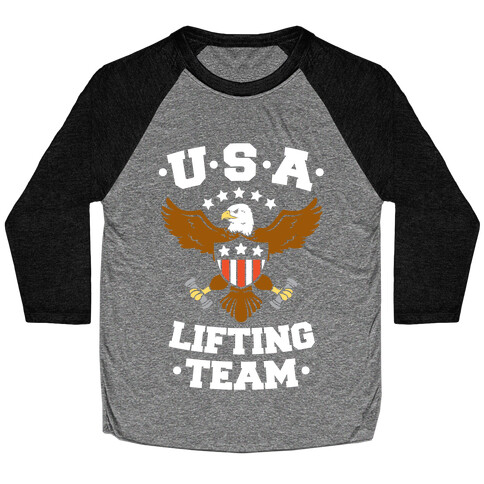 U.S.A. Lifting Team Baseball Tee