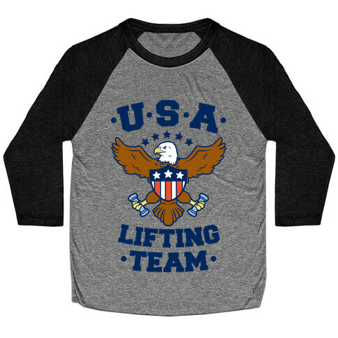 U.S.A. Lifting Team Baseball Tee