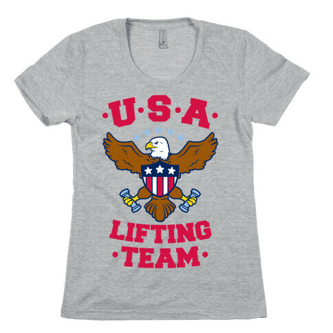 U.S.A. Lifting Team Womens T-Shirt
