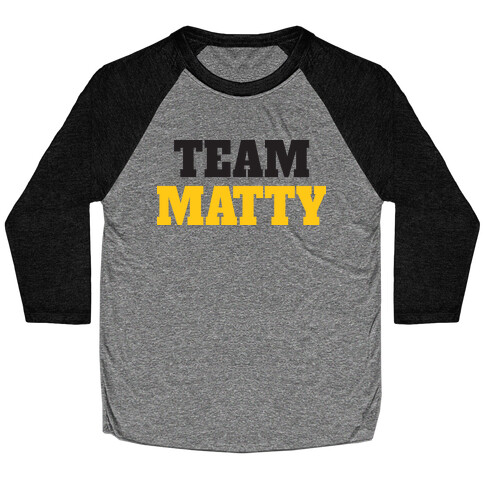 Team Matty (Tank) Baseball Tee