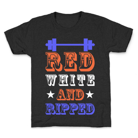 Red White and Ripped Kids T-Shirt