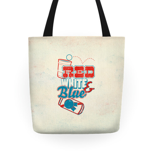 Red White and Blue Tote